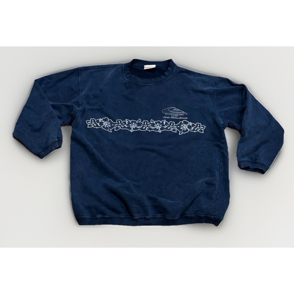 Vintage 90s Quiksilver Sweatshirt L/XL North Shore Hawaii Surfing Billabong Rare